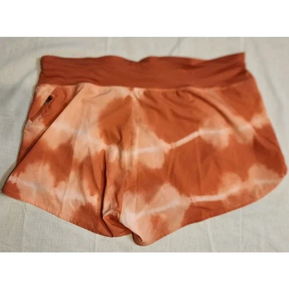 Nike Women's Eclipse Mid-Rise Shorts DM7725-827 Madder Root Size XL - Picture 2 of 2